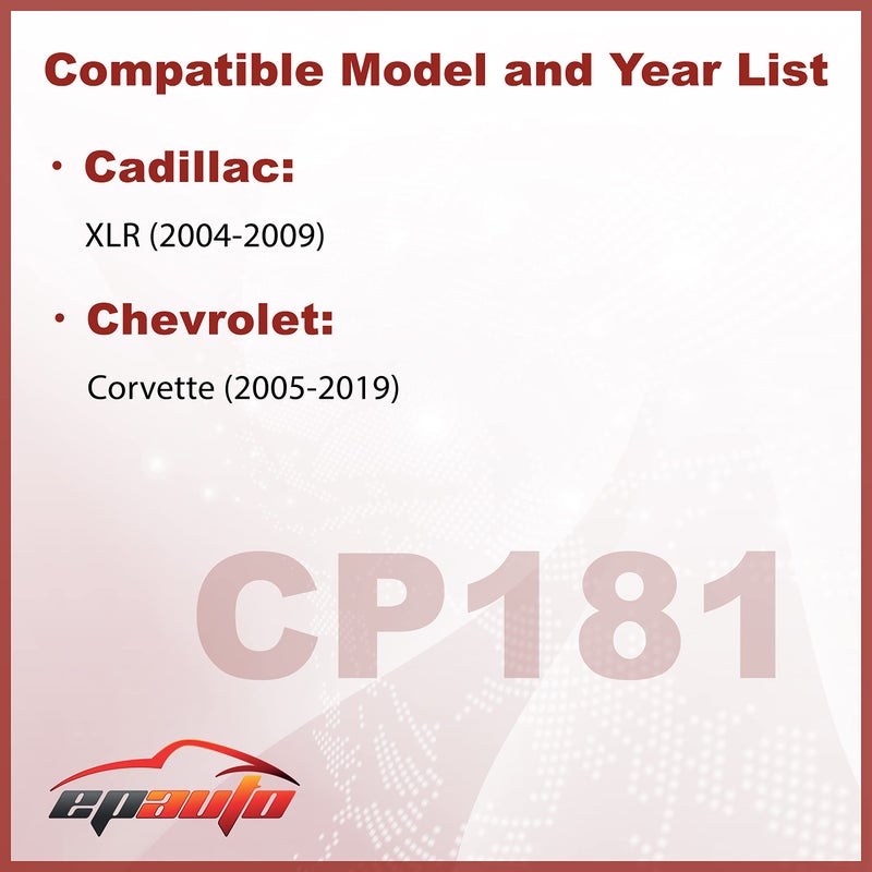 EPAuto CP181 (CF11181) Cabin Air Filter with Activated Carbon, Replacement for Cadillac XLR (2004-2009), Chevrolet Corvette (2005-2019) - Image 2